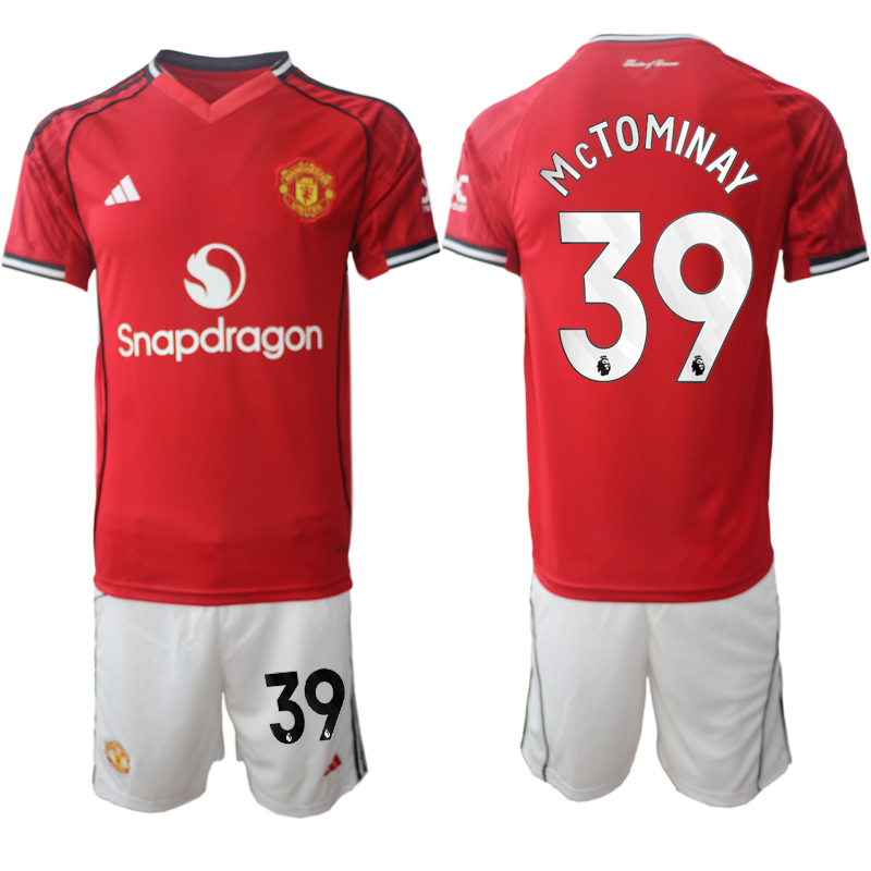 Men 2025-2026 Club Manchester United home Red 39 Soccer Jersey